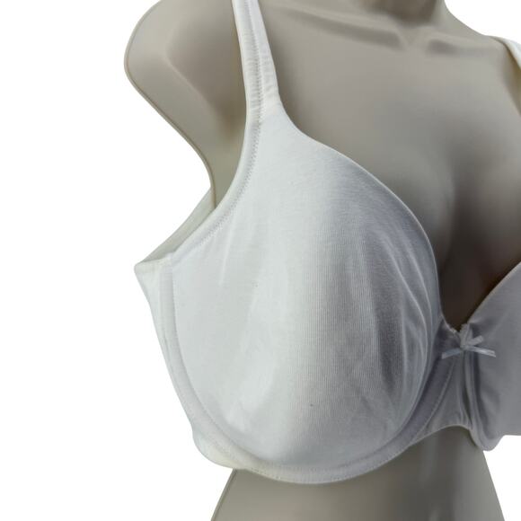 Lane Bryant Cacique White Lightly Lined T Shirt Bra 46D - Picture 3 of 8